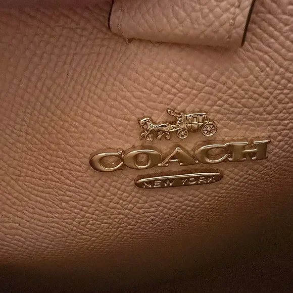 Coach Mollie Bucket Bag 22 Signature Canvas Khaki Chalk Crossbody CA582 - Picture 6 of 11